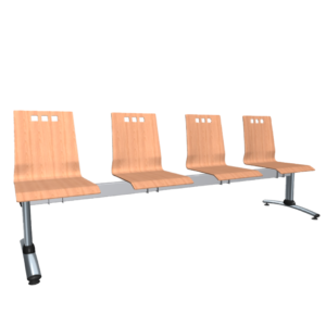 Drevený multisedák Berni 4 je elegantný štvorsedák s dreveným ergonomicky tvarovaným sedákom. Zákazník má možnosť voľby dekoru dreva.
