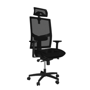 Profesionálna sieťovaná stolička Game je ergonomická stolička pre profesionálov. Opierka chrbta aj sedák sú čalúnené priedušnou čiernou sieťovinou. Sedák