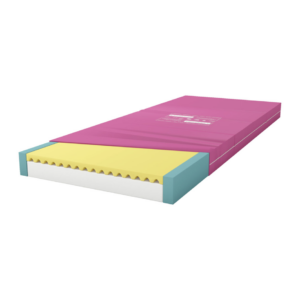 Antidekubitný matrac CC 03, 3. EPUAP je penový matrac s dvojvrstvovou štruktúrou k nastaviteľným posteliam. Dvojvrstvový penový matrac do stupňa III (EPUAP). Jeho vrstvená štruktúra umožňuje rovnomerné rozloženie tlaku tela, čo má veľký význam pri prevencii preležanín.