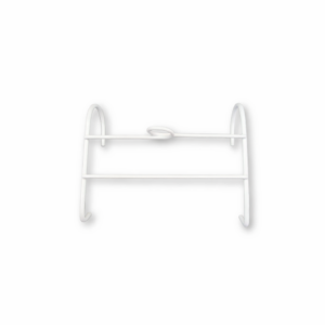 Kovový držiak na močové sáčky - biely