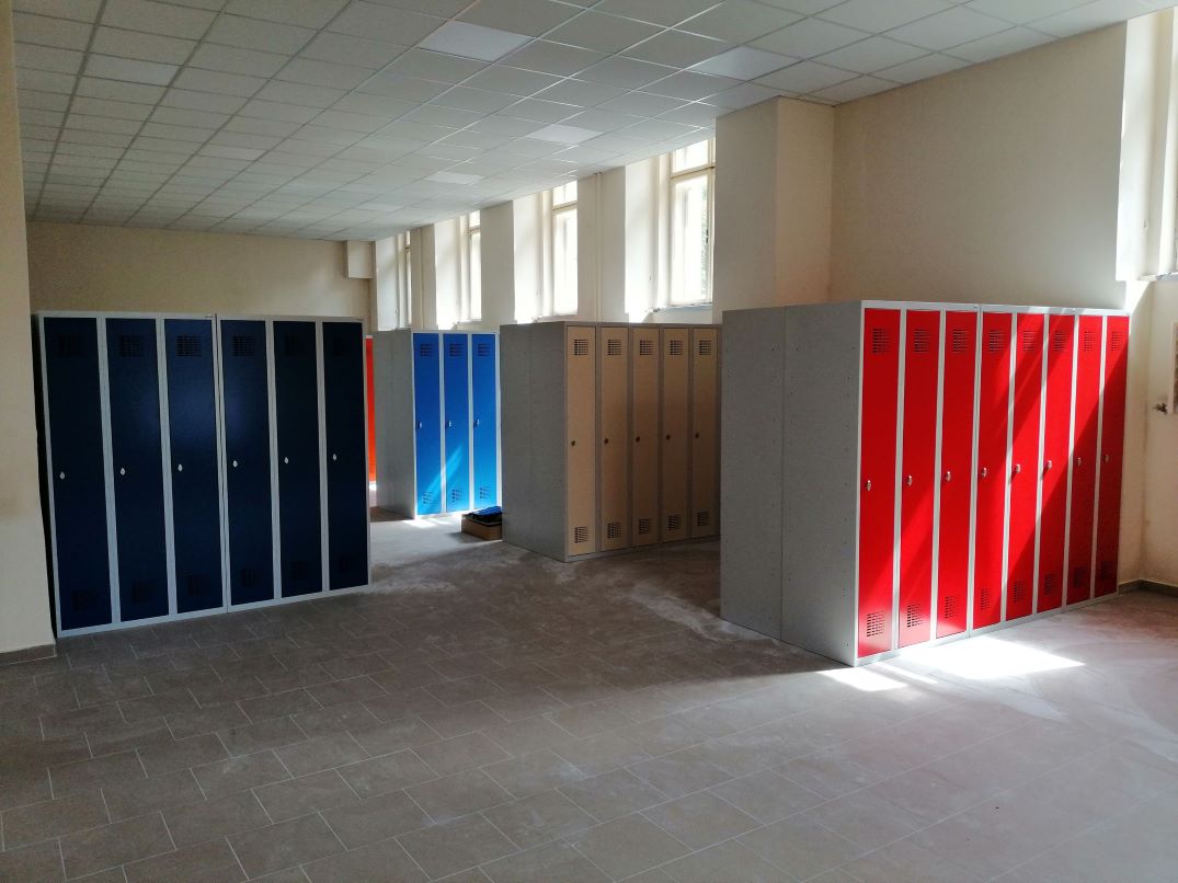 Školské šatňové skrinky zvárané, bez grafického motívu