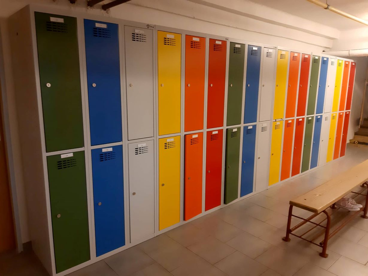 Školské šatňové skrinky zvárané, bez grafického motívu